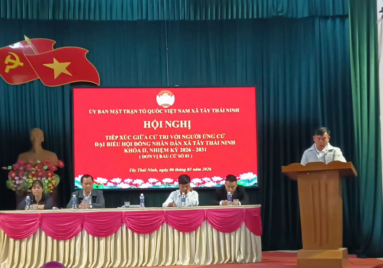 Hội nghị tiếp xúc cử tri với đại biểu HĐND xã, vận động bầu cử thuộc đơn vị bầu cử số 01